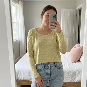 Y2k Aritzia WF Women's Top Cropped Long sleeve Knit Whimsigoth Fairy Casual XS